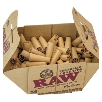 Raw Prerolled Cone Tips Perfecto 100 τμχ.